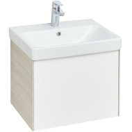 Тумба под раковину Aquaton Асти 55 1A263101AXD70 подвесная Белая глянцевая Ясень шимо Тумба под раковину Aquaton Асти 55 1A263101AXD70 подвесная Белая глянцевая Ясень шимо