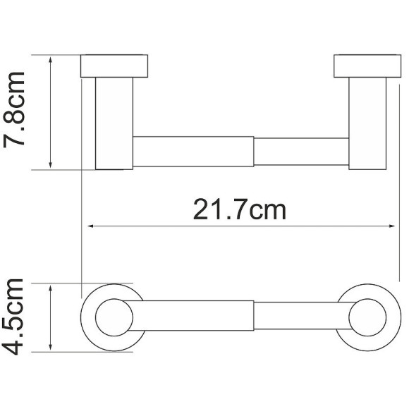 Держатель туалетной бумаги WasserKRAFT Donau K-9422 Хром
