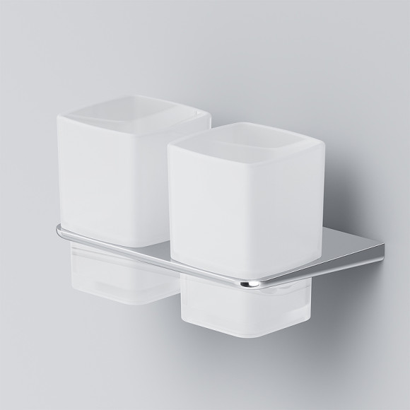 Стакан для зубных щеток AM.PM Inspire 2.0 A50A343400 двойной Хром Белый Стакан для зубных щеток AM.PM Inspire 2.0 A50A343400 двойной Хром Белый