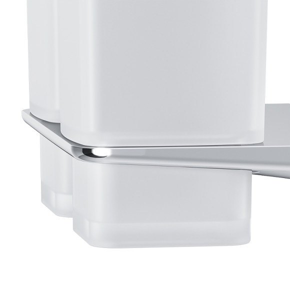 Стакан для зубных щеток AM.PM Inspire 2.0 A50A343400 двойной Хром Белый Стакан для зубных щеток AM.PM Inspire 2.0 A50A343400 двойной Хром Белый