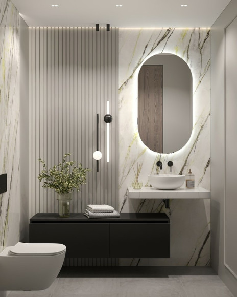 Столешница под раковину Boheme Armadi Art Flat 80 869-080-CLCT Белый мрамор