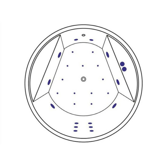 Акриловая ванна Excellent Great Arc 160x160 WAEX.GRE16.ULTRA.CR с гидромассажем Акриловая ванна Excellent Great Arc 160x160 WAEX.GRE16.ULTRA.CR с гидромассажем