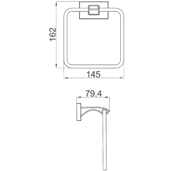 Кольцо для полотенец Gappo G0704 Хром Кольцо для полотенец Gappo G0704 Хром