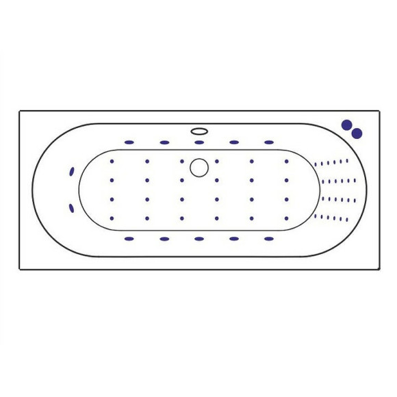 Акриловая ванна Excellent Oceana Slim 160x75 WAEX.OCE16S.NANO.CR с гидромассажем Акриловая ванна Excellent Oceana Slim 160x75 WAEX.OCE16S.NANO.CR с гидромассажем
