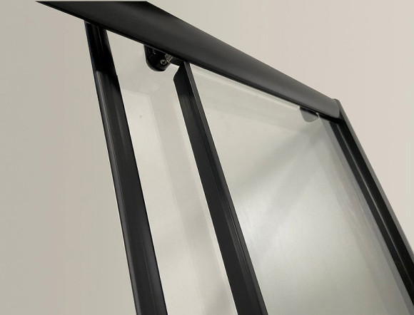 Душевой уголок Niagara Eco 90х90 NG-009-14Q Black профиль Черный стекло с рисунком Душевой уголок Niagara Eco 90х90 NG-009-14Q Black профиль Черный стекло с рисунком