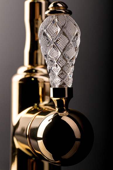 Смеситель для раковины Boheme Crystal 281-CRST Золото