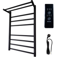 Электрический полотенцесушитель Маргроид Вид 81-10 профильный 800x500 8110-8050-1083-9005R правый с полкой Черный матовый Электрический полотенцесушитель Маргроид Вид 81-10 профильный 800x500 8110-8050-1083-9005R правый с полкой Черный матовый