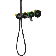 Смеситель для ванны Timo Saona 2324/03YSM с термостатом Черный матовый