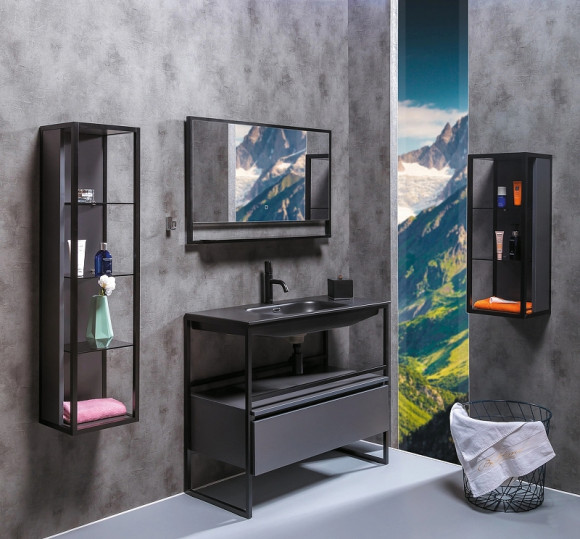 Тумба Boheme Armadi Art Loft 100 894-100-A подвесная Антрацит