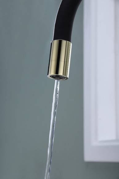 Смеситель для кухни Paulmark Salix Sa213419-G Золото Смеситель для кухни Paulmark Salix Sa213419-G Золото