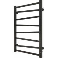 Электрический полотенцесушитель Grois Zigzag GR-103 50/80 П8 9005 R диммер справа Черный матовый