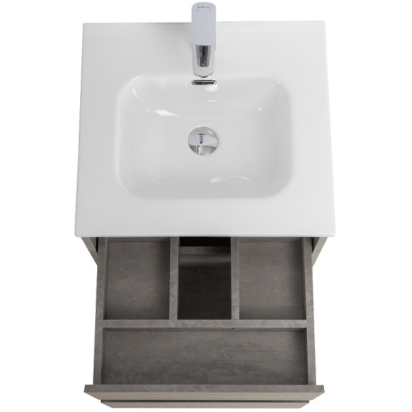 Тумба под раковину BelBagno Kraft 50 KRAFT-500-2C-SO-CG подвесная Cemento Grigio Тумба под раковину BelBagno Kraft 50 KRAFT-500-2C-SO-CG подвесная Cemento Grigio
