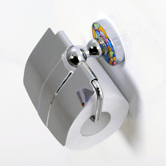 Держатель туалетной бумаги WasserKRAFT Diemel K-2225 крышкой Хром