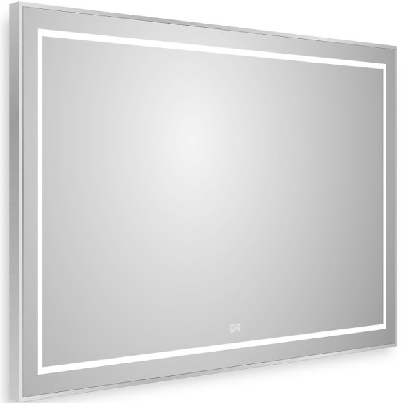 Зеркало BelBagno Kraft 100 SPC-KRAFT-1000-800-LED-TCH-WARM с подсветкой Сатин с сенсорным выключателем и подогревом
