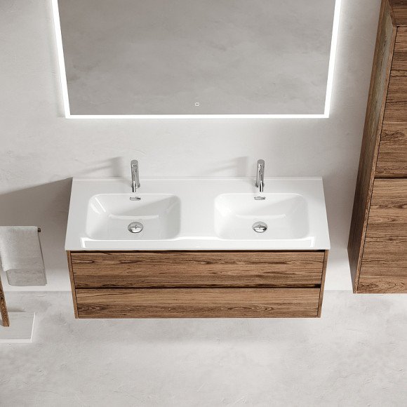 Тумба под раковину Sancos Libra 120 LB120-2ECH подвесная Дуб чарльстон