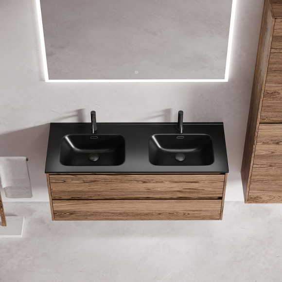 Тумба под раковину Sancos Libra 120 LB120-2ECH подвесная Дуб чарльстон