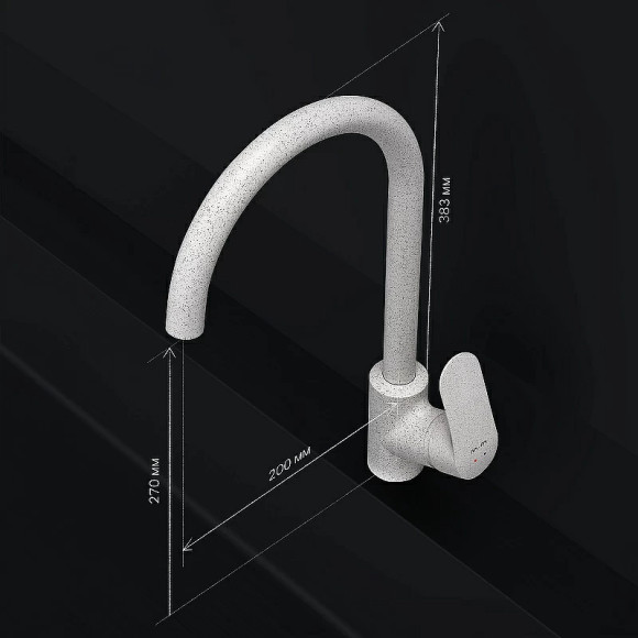 Смеситель для кухни AM.PM Like F8007133 Белый Смеситель для кухни AM.PM Like F8007133 Белый