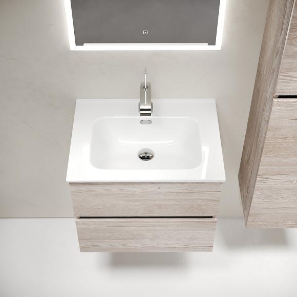 Тумба под раковину Sancos Urban 60 UR60EG подвесная Дуб Галифакс натуральный