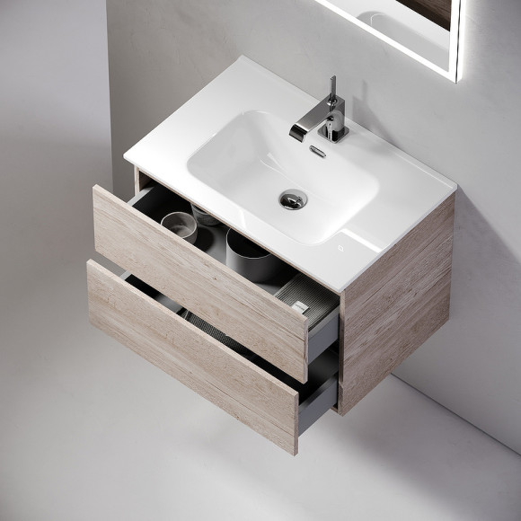 Тумба под раковину Sancos Urban 60 UR60EG подвесная Дуб Галифакс натуральный