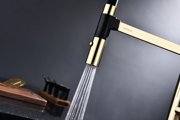 Смеситель для кухни Paulmark Leader Le214101-G Золото