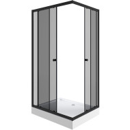 Душевой уголок Niagara Eco 110х80 NG-118-14QT профиль Черный стекло тонированное Душевой уголок Niagara Eco 110х80 NG-118-14QT профиль Черный стекло тонированное