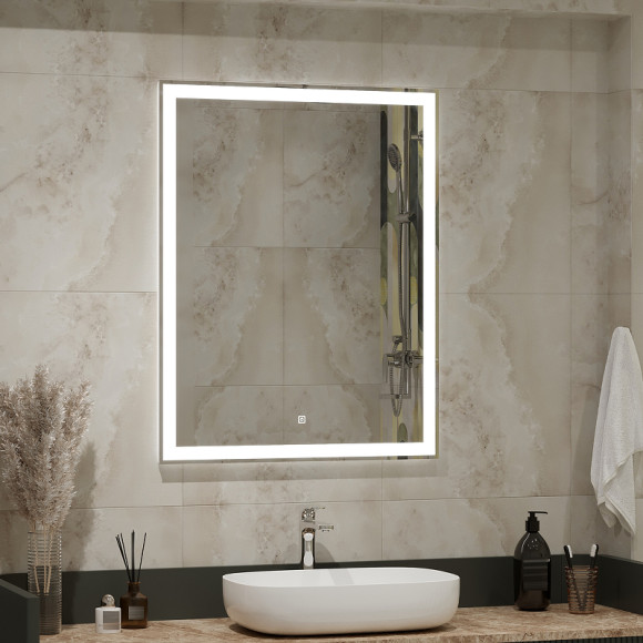 Зеркало Континент Mercury 700x900 ЗЛП506 с подсветкой с сенсорным выключателем Зеркало Континент Mercury 700x900 ЗЛП506 с подсветкой с сенсорным выключателем