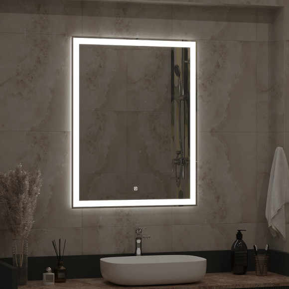 Зеркало Континент Mercury 700x900 ЗЛП506 с подсветкой с сенсорным выключателем Зеркало Континент Mercury 700x900 ЗЛП506 с подсветкой с сенсорным выключателем