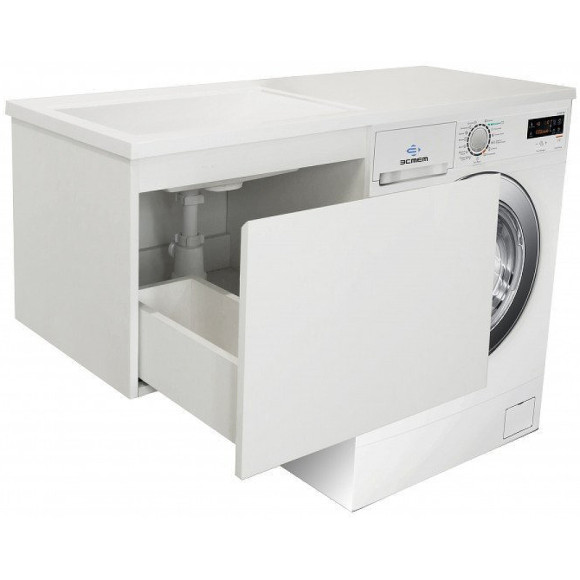 Тумба с раковиной Эстет Dallas Luxe 115 L ФР-00002304 подвесная Белая Тумба с раковиной Эстет Dallas Luxe 115 L ФР-00002304 подвесная Белая