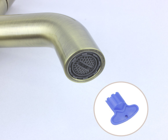 Смеситель для раковины Bronze de Luxe Scandi 1452BR Бронза Смеситель для раковины Bronze de Luxe Scandi 1452BR Бронза