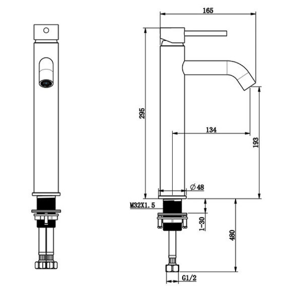 Смеситель для раковины Bronze de Luxe Scandi 1452BR Бронза Смеситель для раковины Bronze de Luxe Scandi 1452BR Бронза