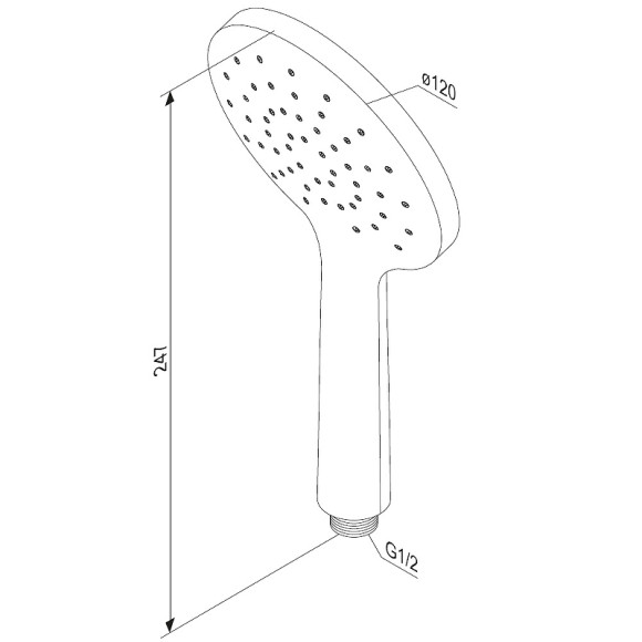 Ручной душ Damixa Jupiter 977020000 Хром Ручной душ Damixa Jupiter 977020000 Хром