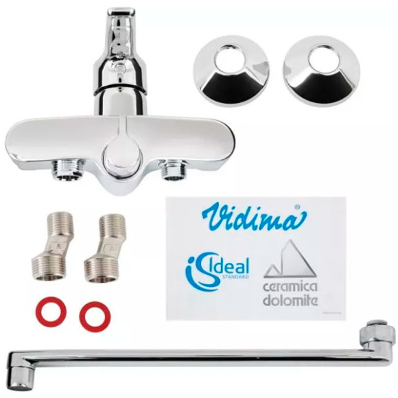 Смеситель для ванны Ideal Standard Alpha BD044AA универсальный Хром Смеситель для ванны Ideal Standard Alpha BD044AA универсальный Хром