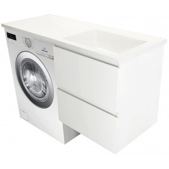 Тумба с раковиной Эстет Dallas Luxe 120 R ФР-00001929 подвесная Белая