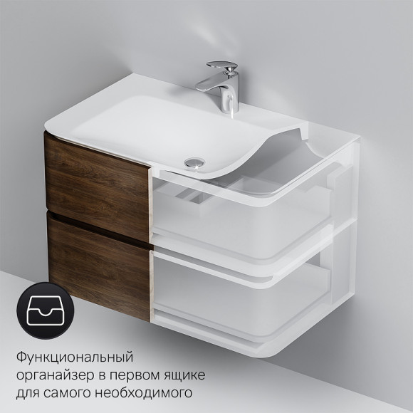 Тумба под раковину AM.PM Sensation 80 M30FHX0802NF подвесная Орех
