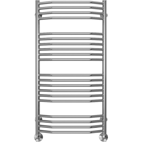 Водяной полотенцесушитель Terminus Виктория П20 500x1000 4670078529541 Хром, нижнее подключение, G 1/2" ВР, с угловым соединением