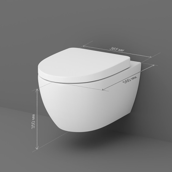 Унитаз AM.PM Awe C111738WH подвесной без сиденья Унитаз AM.PM Awe C111738WH подвесной без сиденья