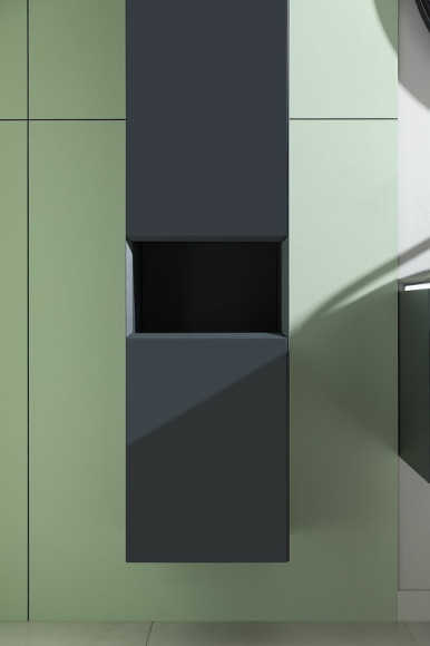 Шкаф пенал Allen Brau Infinity 35 R 1.21009.AM подвесной Антрацит матовый Шкаф пенал Allen Brau Infinity 35 R 1.21009.AM подвесной Антрацит матовый