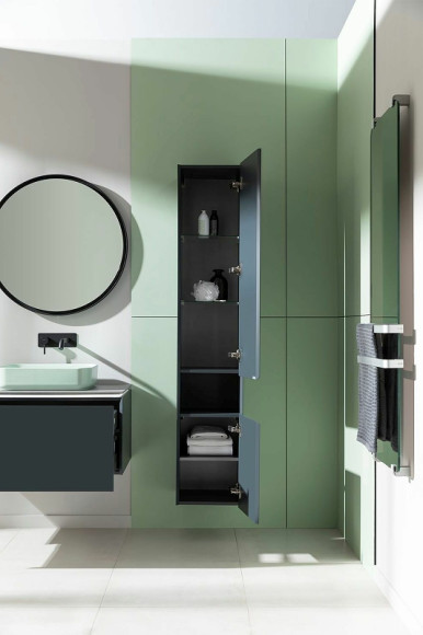 Шкаф пенал Allen Brau Infinity 35 R 1.21009.AM подвесной Антрацит матовый Шкаф пенал Allen Brau Infinity 35 R 1.21009.AM подвесной Антрацит матовый