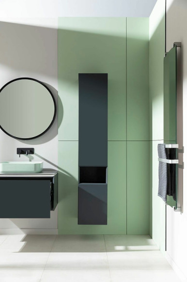 Шкаф пенал Allen Brau Infinity 35 R 1.21009.AM подвесной Антрацит матовый Шкаф пенал Allen Brau Infinity 35 R 1.21009.AM подвесной Антрацит матовый