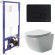 Комплект унитаза Ceramicanova Forma CN3009 с инсталляцией Berges Novum D5 040235 с сиденьем Микролифт и Черной матовой клавишей смыва