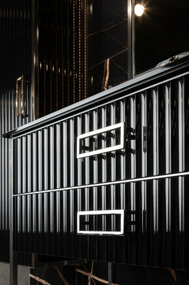 Тумба под раковину Boheme Armadi Art Monaco 80 866-080-BCR Черный глянец Хром