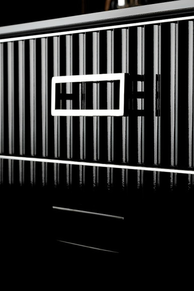 Тумба под раковину Boheme Armadi Art Monaco 80 866-080-BCR Черный глянец Хром