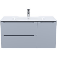 Тумба с раковиной Iddis Edifice 100 EDI10L0i95K подвесная Светло-серая