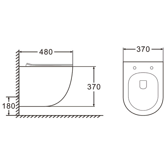 Унитаз Azario Morano AZ-450W подвесной Белый с сиденьем Микролифт Унитаз Azario Morano AZ-450W подвесной Белый с сиденьем Микролифт