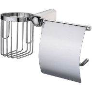 Держатель туалетной бумаги и освежителя воздуха WasserKRAFT Berkel K-6859 с крышкой Хром Держатель туалетной бумаги и освежителя воздуха WasserKRAFT Berkel K-6859 с крышкой Хром