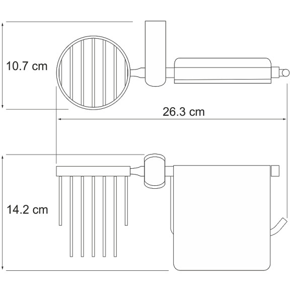 Держатель туалетной бумаги и освежителя воздуха WasserKRAFT Berkel K-6859 с крышкой Хром Держатель туалетной бумаги и освежителя воздуха WasserKRAFT Berkel K-6859 с крышкой Хром
