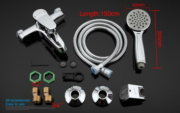 Смеситель для ванны Gappo G36 G3236 Хром