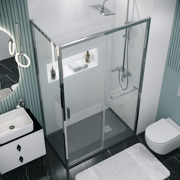 Душевой уголок Grossman Style 100х80 120.K33.05.1080.10.00 профиль Хром стекло прозрачное Душевой уголок Grossman Style 100х80 120.K33.05.1080.10.00 профиль Хром стекло прозрачное