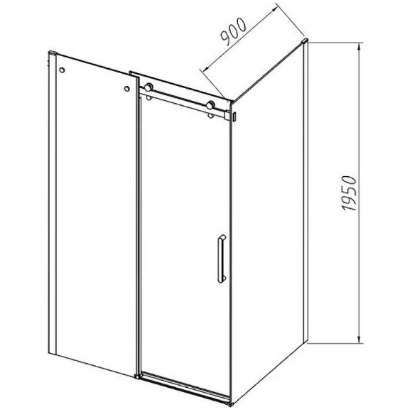 Душевой уголок Vincea Como-N 160x90 VSR-4CN9016CLB профиль Черный стекло прозрачное Душевой уголок Vincea Como-N 160x90 VSR-4CN9016CLB профиль Черный стекло прозрачное