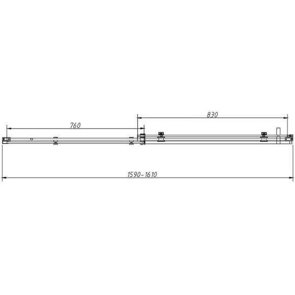 Душевой уголок Vincea Como-N 160x90 VSR-4CN9016CLB профиль Черный стекло прозрачное Душевой уголок Vincea Como-N 160x90 VSR-4CN9016CLB профиль Черный стекло прозрачное